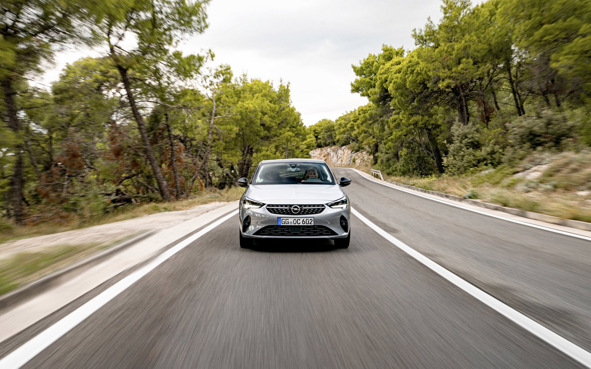 Download Compact Car Silver Car Car Opel Vehicle Opel Corsa 4k Ultra HD Wallpaper