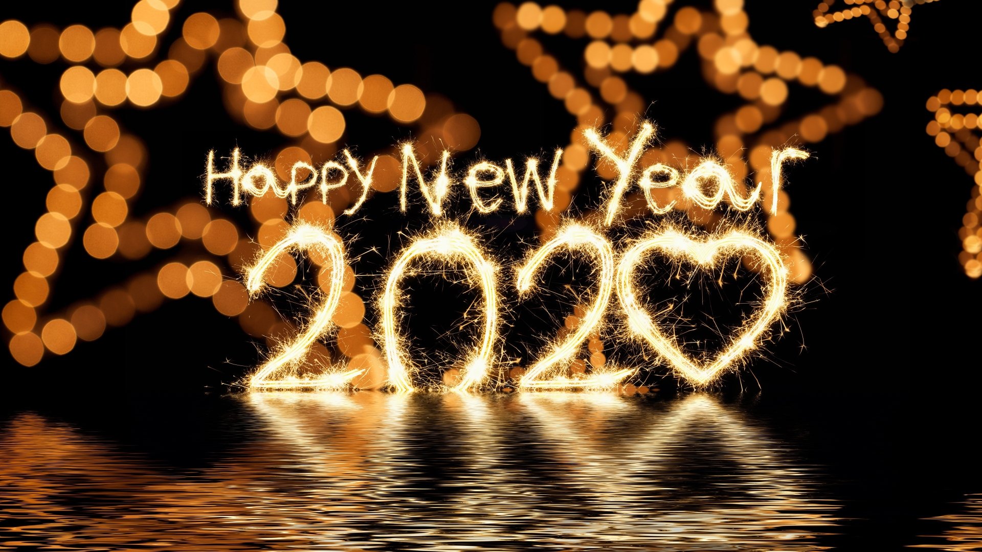 Download Sparkles Happy New Year New Year Holiday New Year 2020 4k