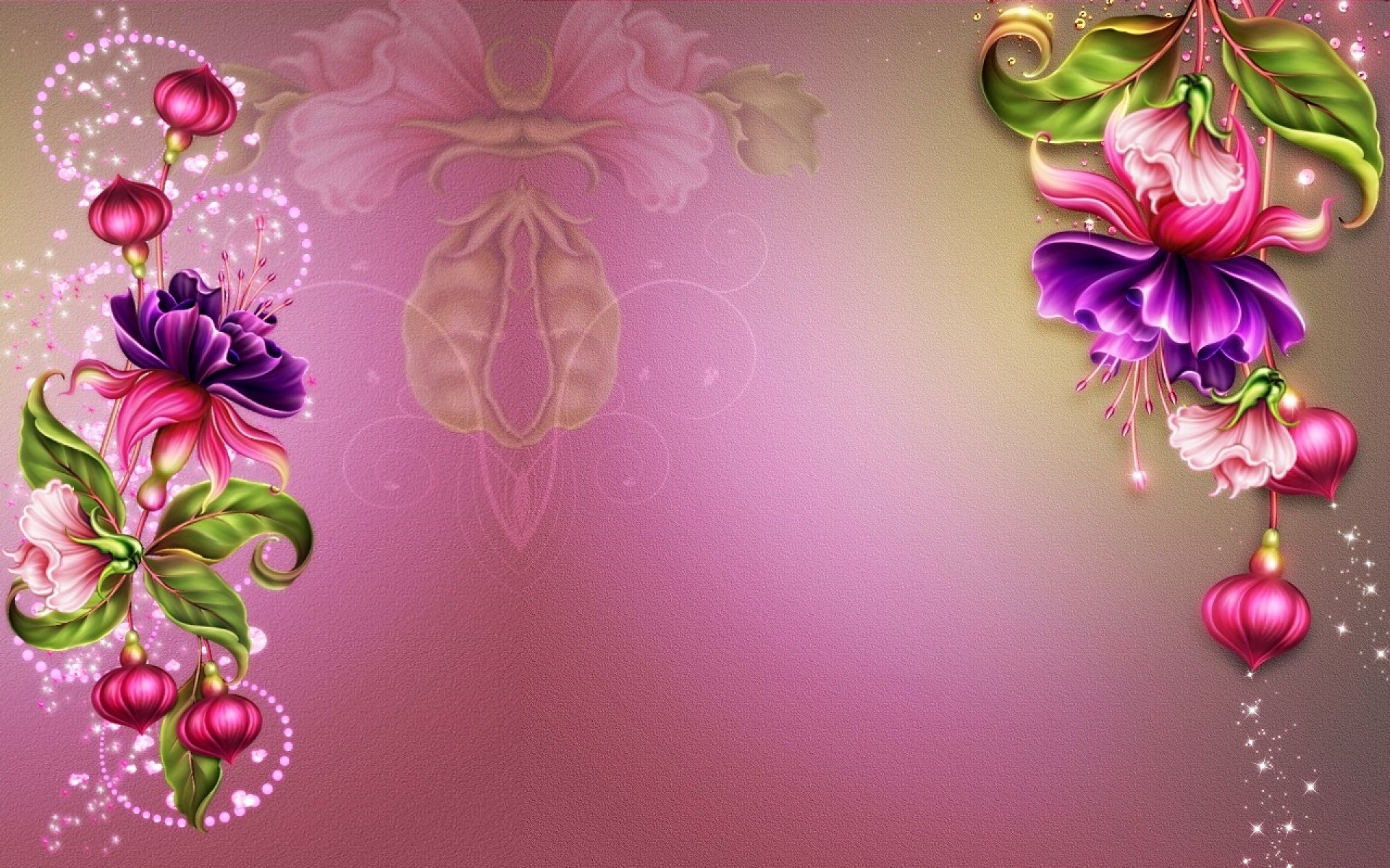 Download Fuchsia Purple Flower Artistic Flower HD Wallpaper