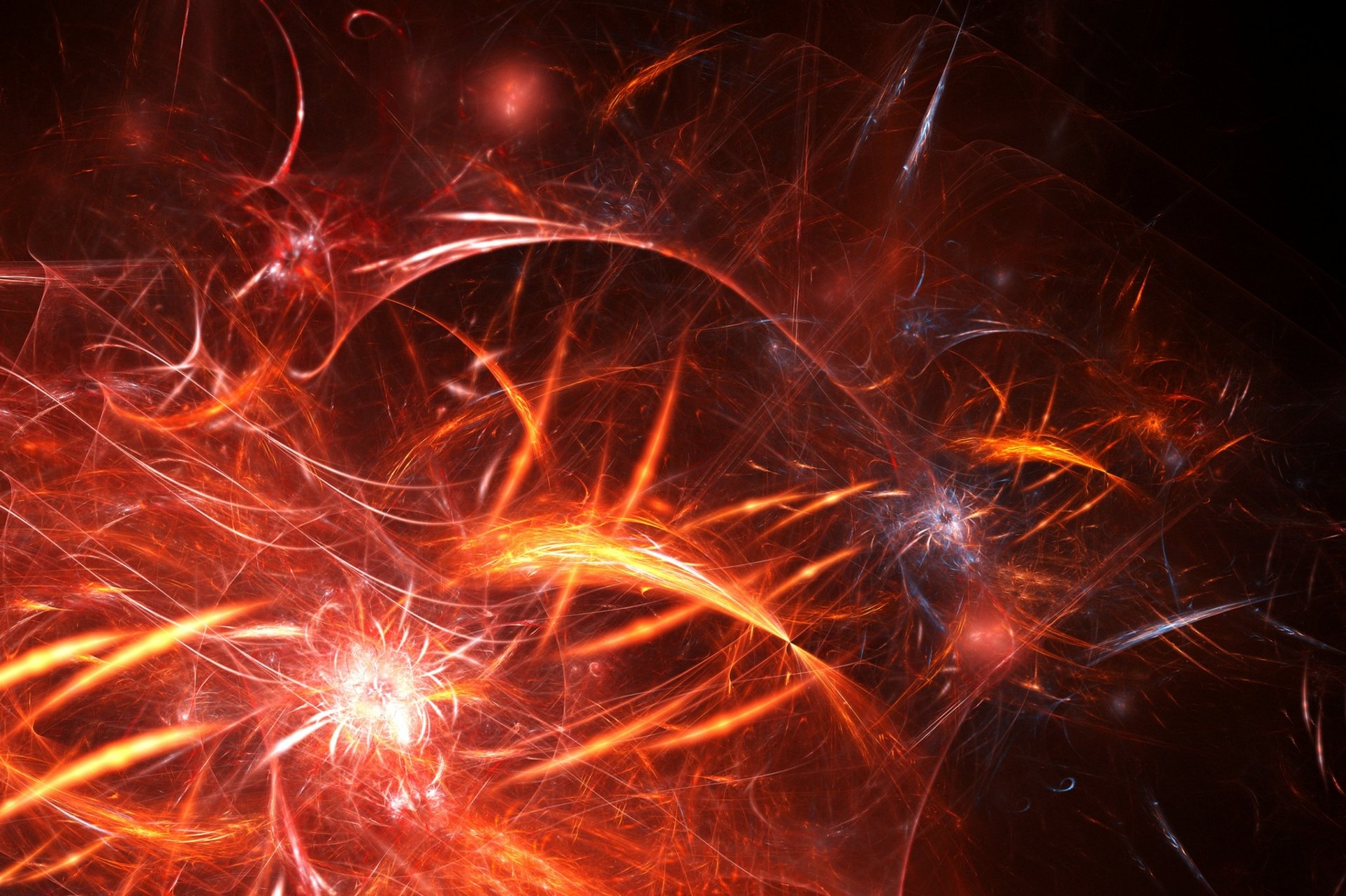 Abstract Orange Blaze HD Wallpaper by michaldunaj