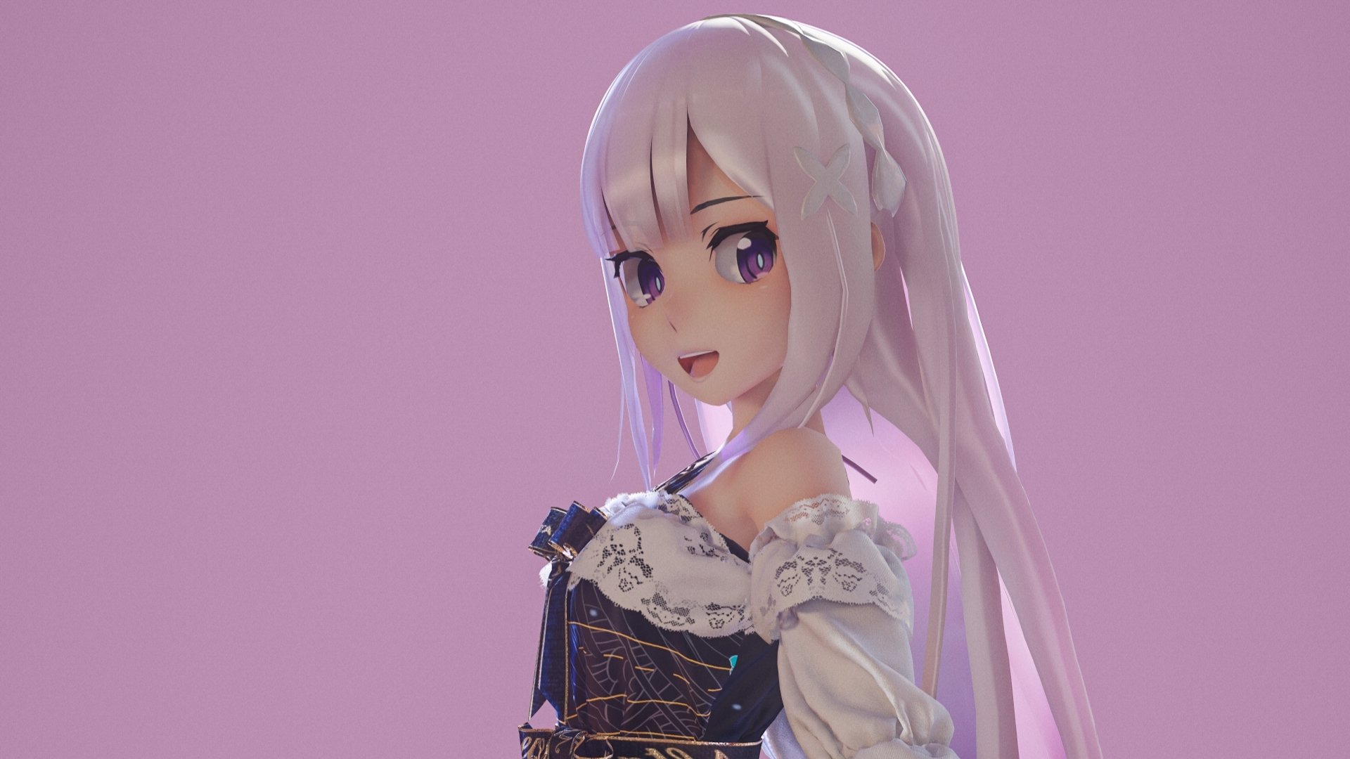 Download Emilia (Re:ZERO) Anime Re:Zero - Starting Life In Another World HD Wallpaper by RedialC