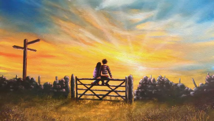  Young lovers - Oil on Canvas