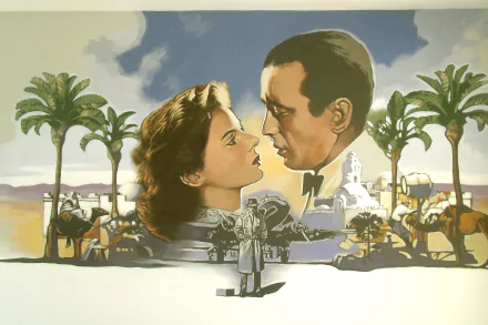 ingrid bergman Humphrey Bogart movie Casablanca HD Desktop Wallpaper | Background Image