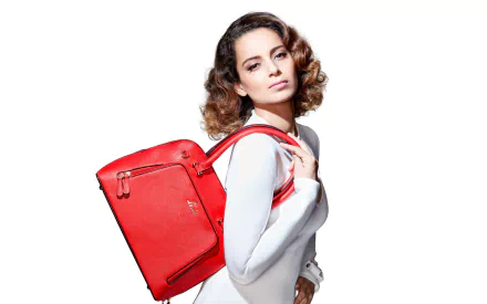 bag brown eyes Bollywood actress Indian brunette Celebrity Kangana Ranaut HD Desktop Wallpaper | Background Image