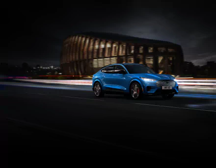 electric car SUV car Ford vehicle Ford Mustang Mach-E HD Desktop Wallpaper | Background Image