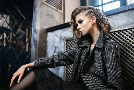 braid woman model HD Desktop Wallpaper | Background Image