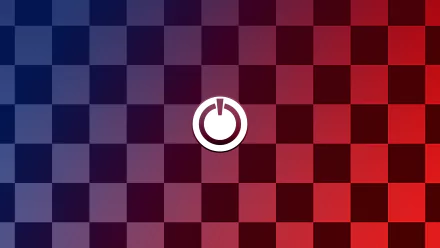 4K Ultra HD anime wallpaper inspired by No Game No Life, featuring a dynamic red and blue checkered background blending into each other.