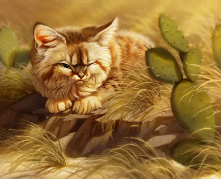fantasy cat HD Desktop Wallpaper | Background Image
