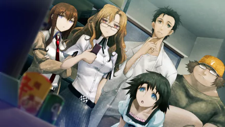 Mayuri Shiina Moeka Kiryū Itaru Hashida Kurisu Makise Rintaro Okabe Anime Steins;Gate HD Desktop Wallpaper | Background Image