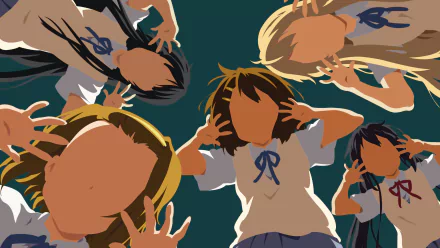 Yui Hirasawa Tsumugi Kotobuki Ritsu Tainaka Mio Akiyama Azusa Nakano Anime K-ON! HD Desktop Wallpaper | Background Image