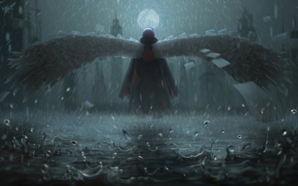 Anime Naruto Konan Rain HD Wallpaper | Background Image