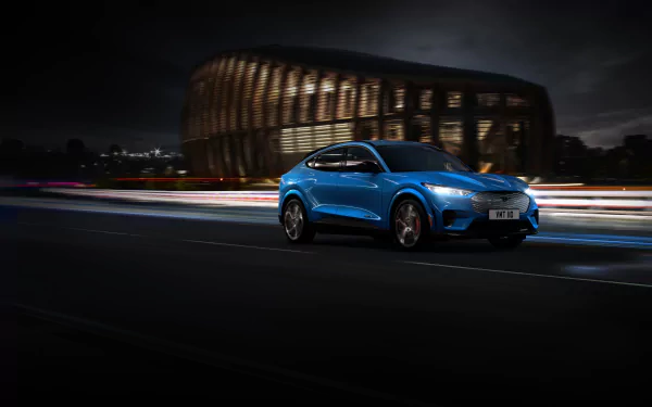 electric car SUV car Ford vehicle Ford Mustang Mach-E HD Desktop Wallpaper | Background Image