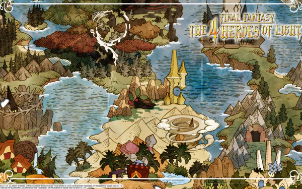 video game Final Fantasy: The 4 Heroes Of Light HD Desktop Wallpaper | Background Image