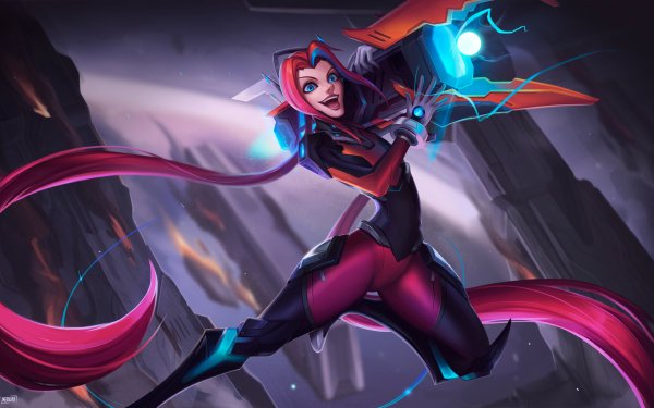 Video Game League Of Legends Jinx HD Wallpaper | Background Image