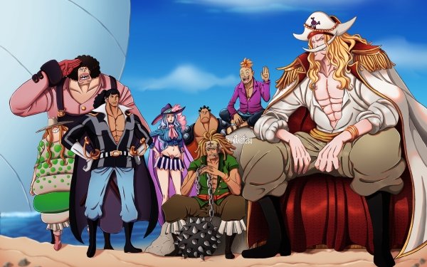 Anime One Piece Edward Newgate Andre Jozu Marco Rakuyo Vista Whitey Bay HD Wallpaper | Background Image