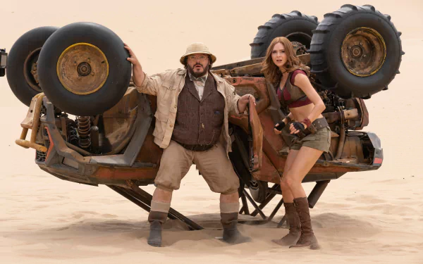 Jack Black Karen Gillan movie Jumanji: The Next Level HD Desktop Wallpaper | Background Image