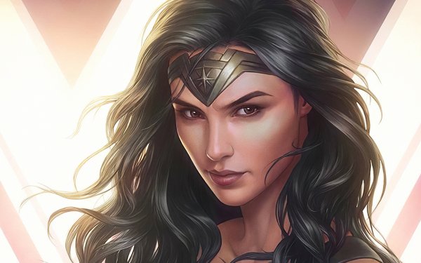 Comics Wonder Woman DC Comics Black Hair Face Diana Prince HD Wallpaper | Background Image