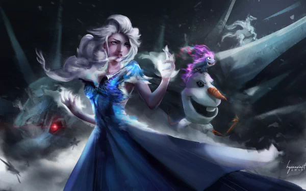 Disney Olaf (Frozen) Elsa (Frozen) movie Frozen 2 HD Desktop Wallpaper | Background Image