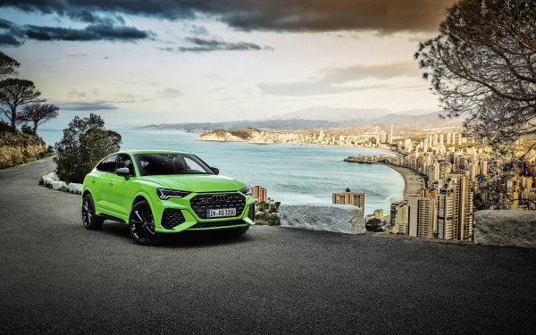 SUV green car car Audi vehicle Audi Q3 HD Desktop Wallpaper | Background Image