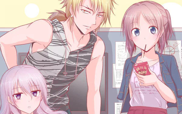 Anime Science Fell in Love So I Tried to Prove It HD Desktop Wallpaper | Background Image