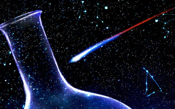 shooting star starry sky Anime Original HD Desktop Wallpaper | Background Image