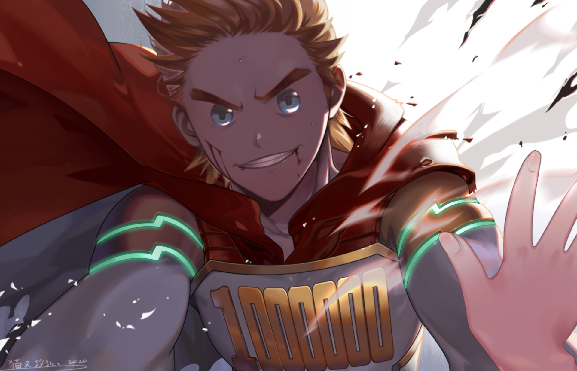 Mirio Togata hurt but still smiling by 猫 又 汐 沁. Anime HD Wallpapers and Bac...