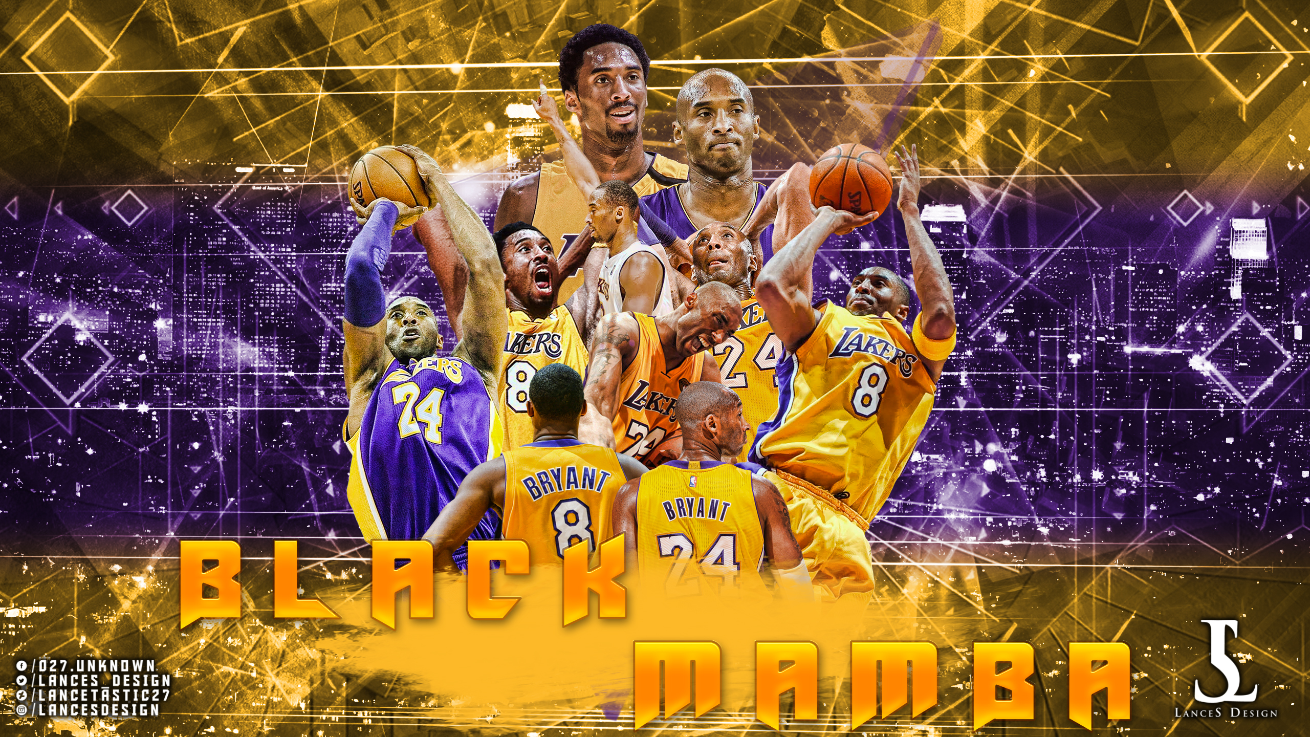 Kobe Bryant HD Wallpaper | Background Image | 2560x1440 ...