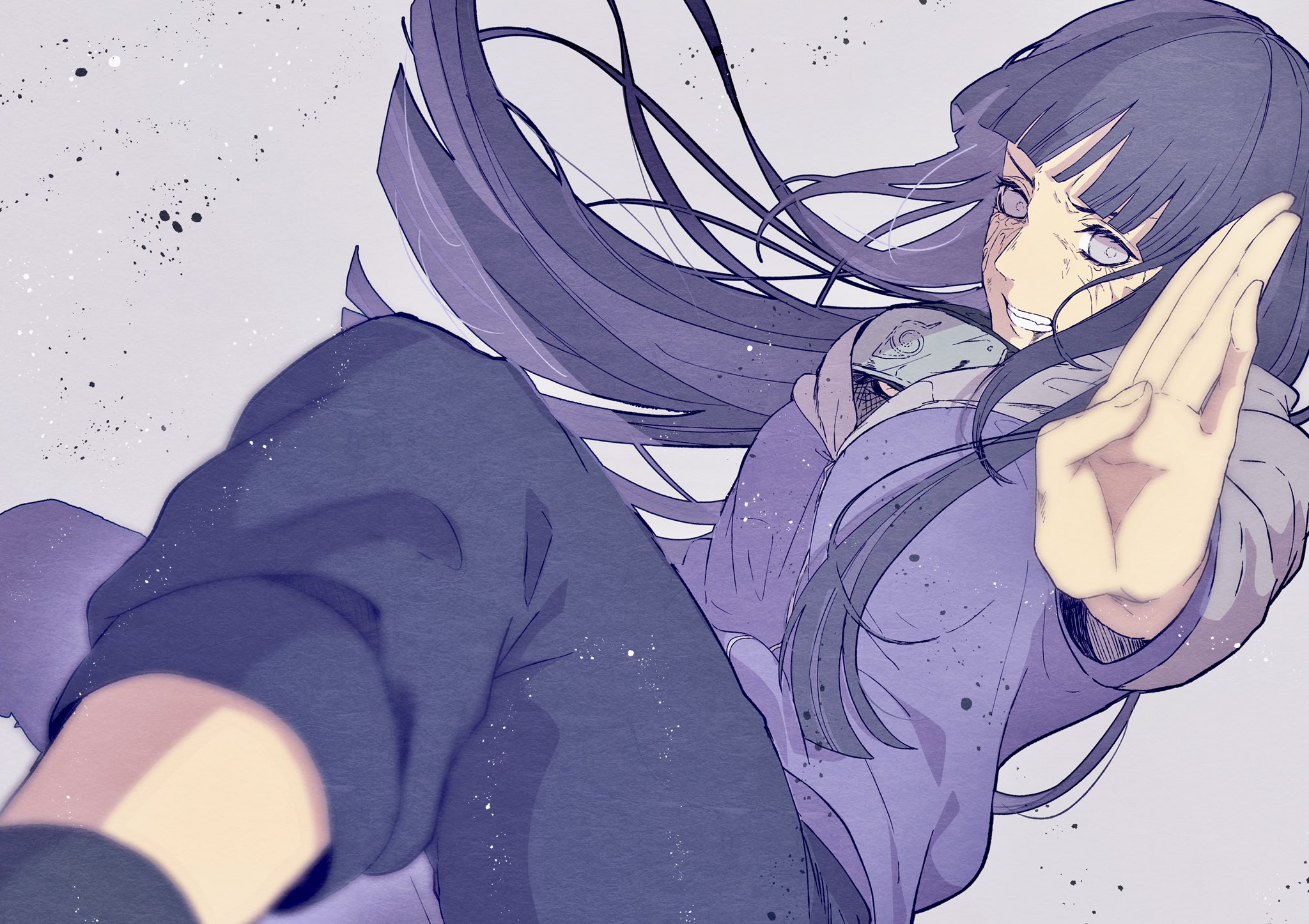 Download Hinata Hyuga Anime Naruto Byakugan (Naruto) HD Wallpaper by すず