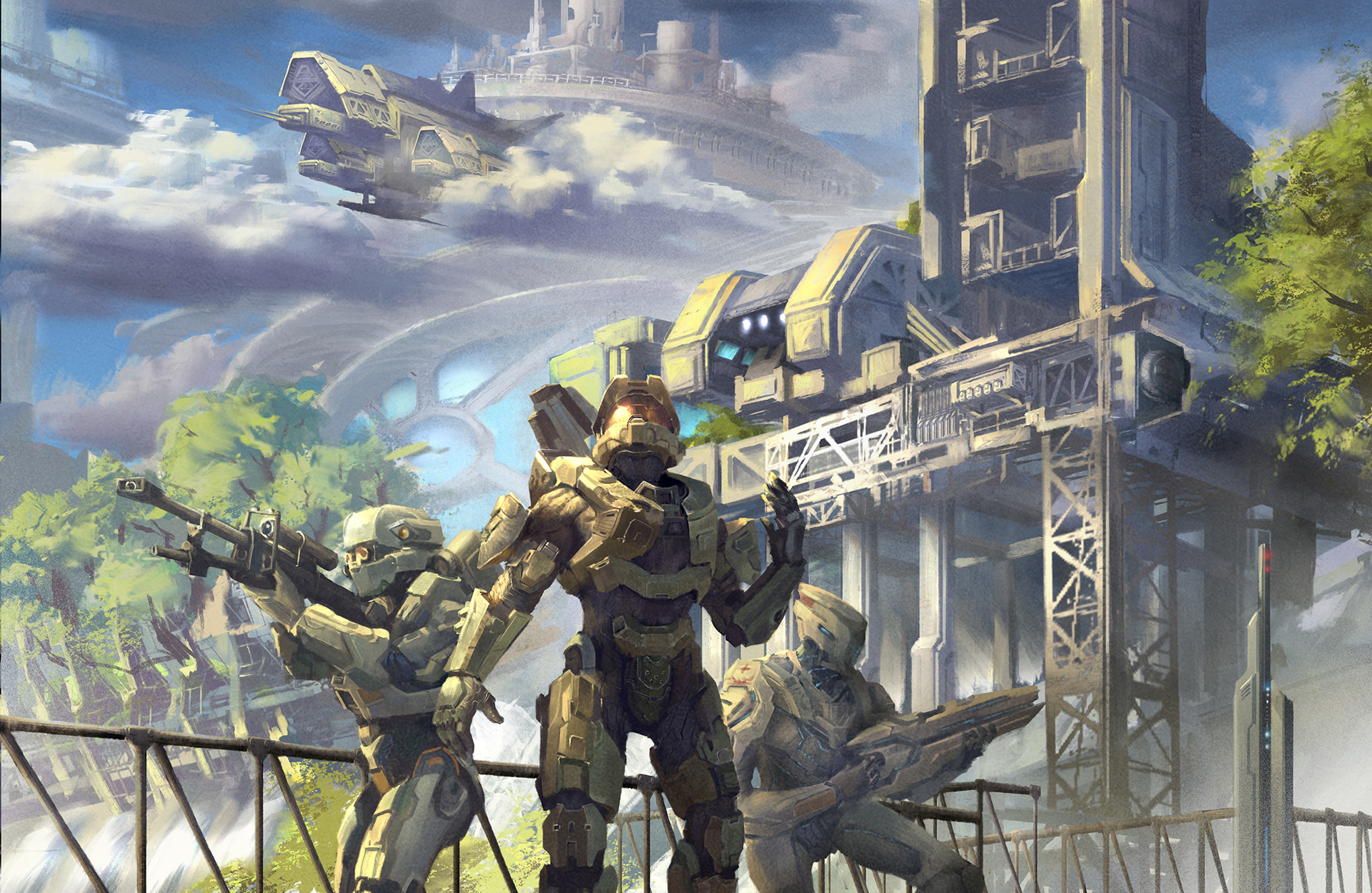 Download Master Chief Video Game Halo HD Wallpaper by Level2048