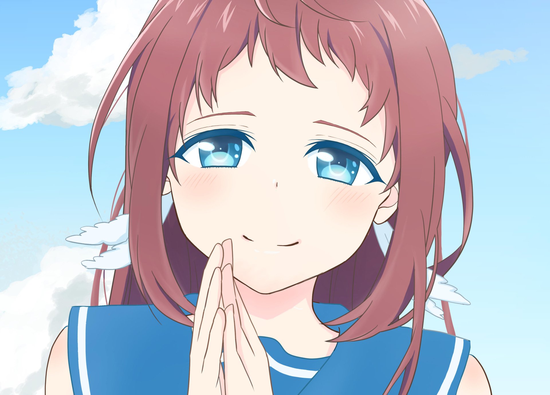 Download Manaka Mukaido Anime Nagi No Asukara HD Wallpaper by 月宮 奏