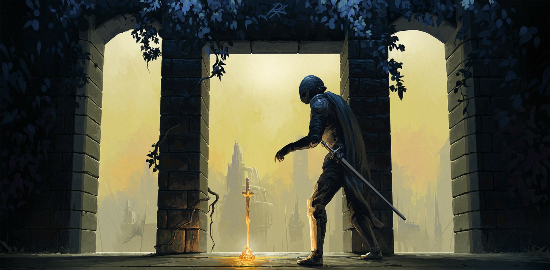Download Knight Video Game Dark Souls HD Wallpaper by Roman Avseenko