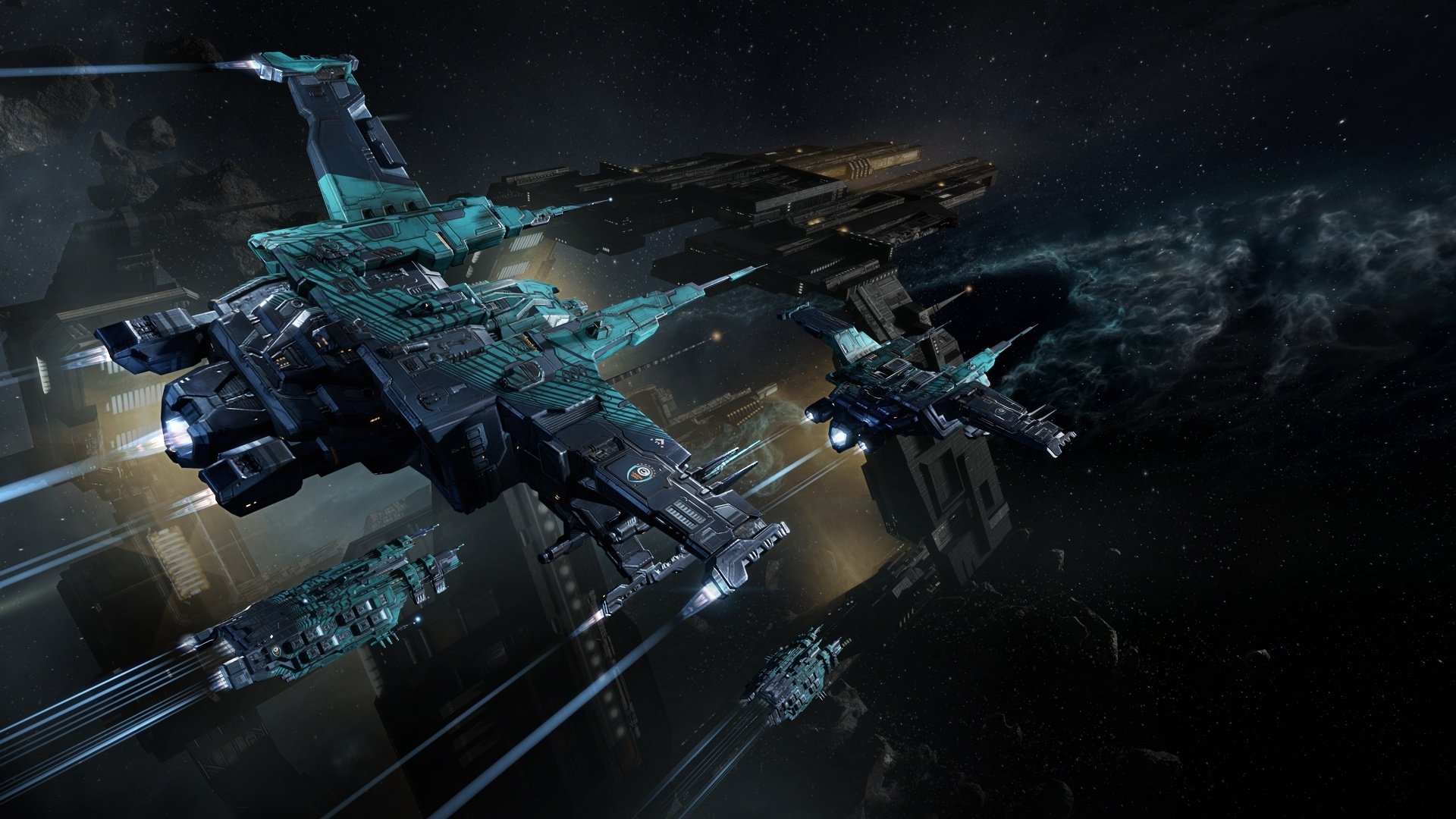 Download Spaceship Space Video Game EVE Online HD Wallpaper