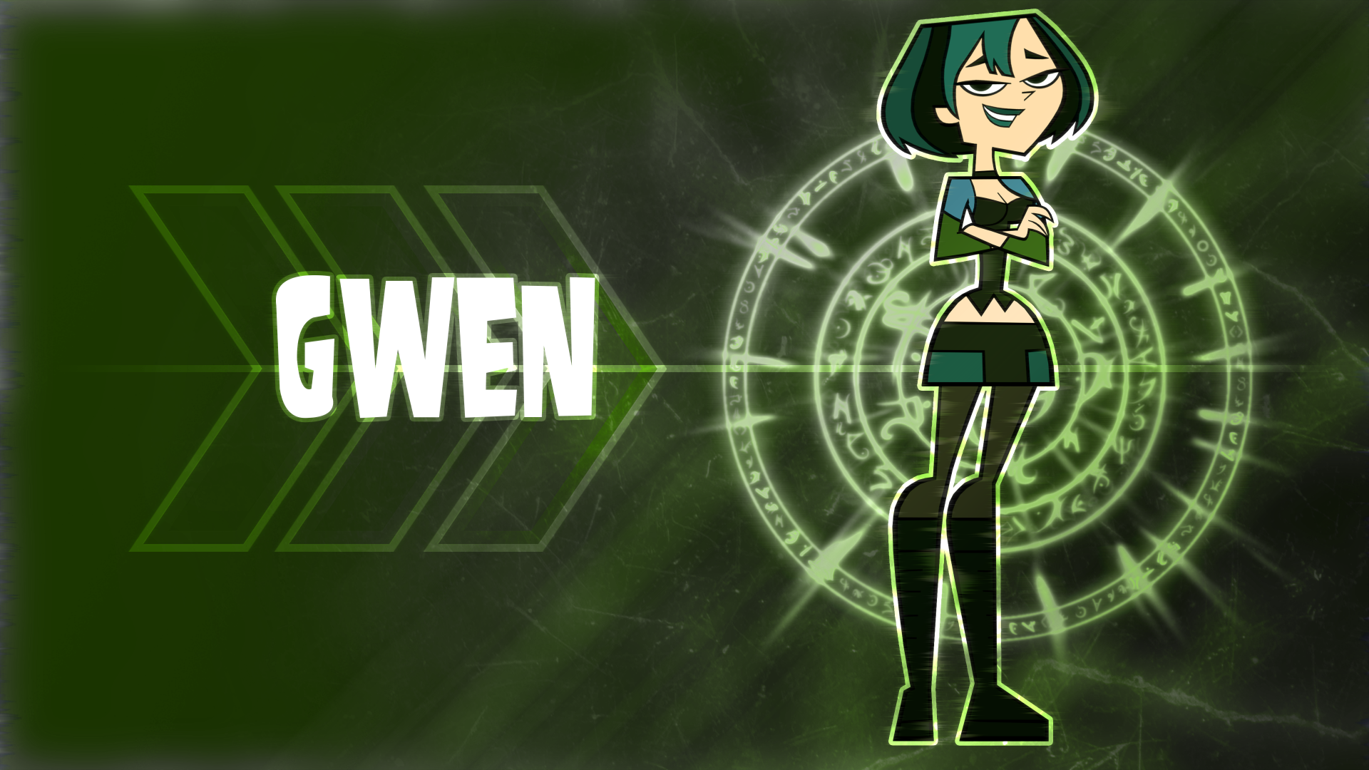 Gwen (Green Background) by Lilothestitch