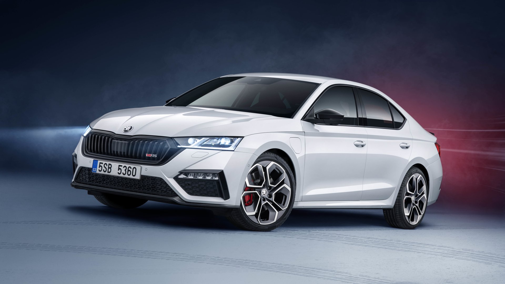 Download White Car Car Skoda Skoda Octavia RS Vehicle Skoda Octavia 4k Ultra HD Wallpaper