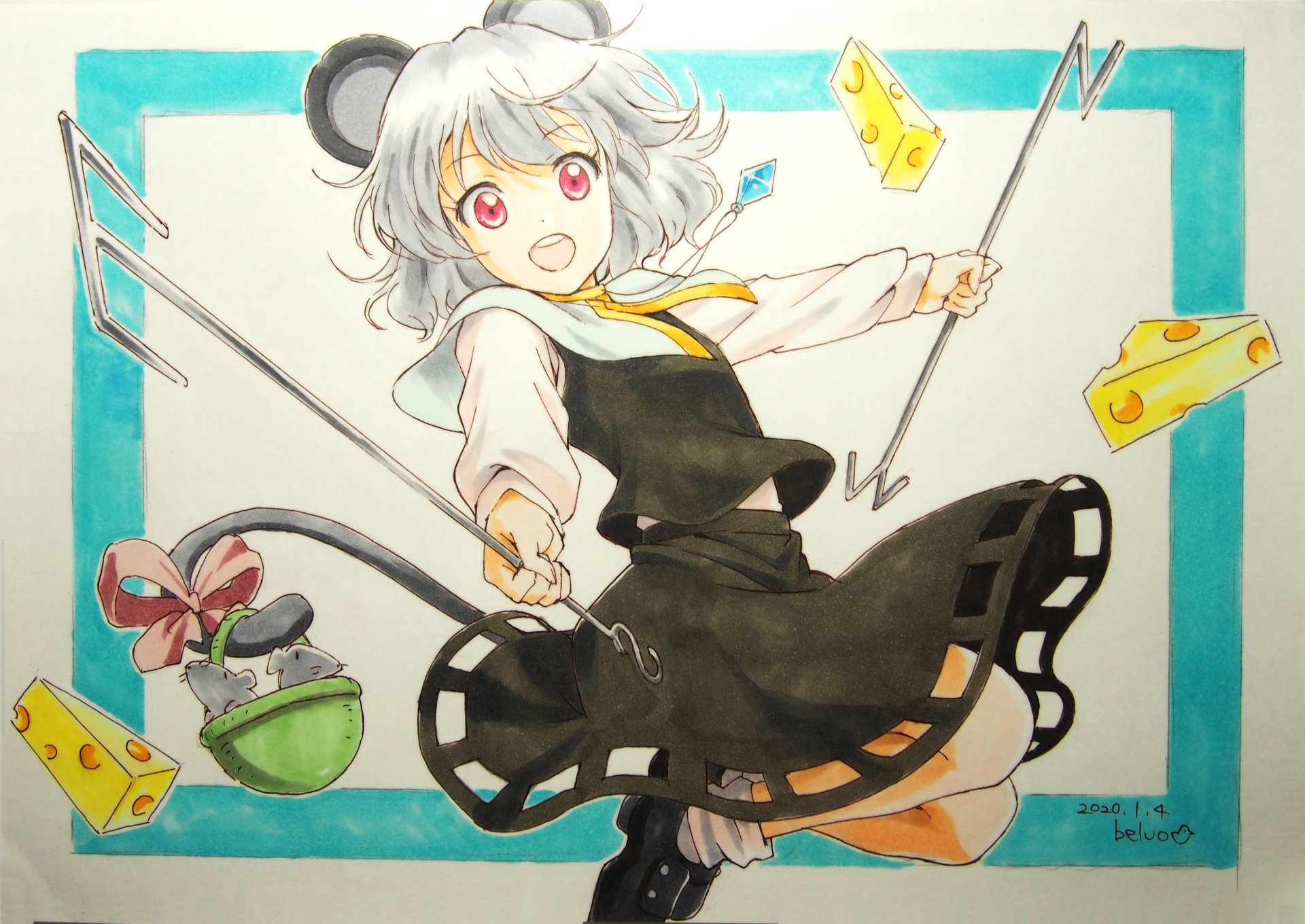 Download Nazrin (Touhou) Anime Touhou HD Wallpaper by beluo77