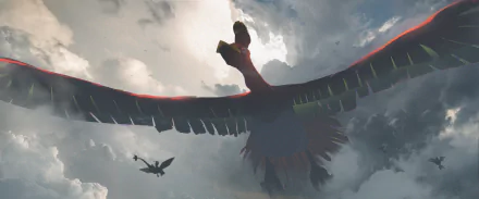Sigilyph (Pokémon) Ho-oh (Pokémon) Flygon (Pokémon) Anime Pokemon HD Desktop Wallpaper | Background Image