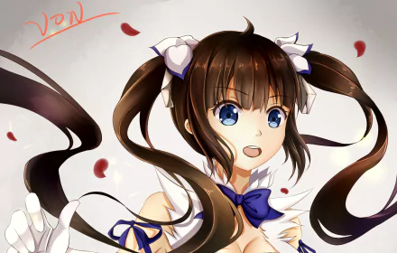 Hestia (DanMachi) Anime Is It Wrong to Try to Pick Up Girls in a Dungeon? HD Desktop Wallpaper | Background Image