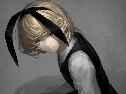 black eyes blonde Anime Original HD Desktop Wallpaper | Background Image