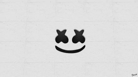 Marshmello (DJ) logo smiley DJ music HD Desktop Wallpaper | Background Image