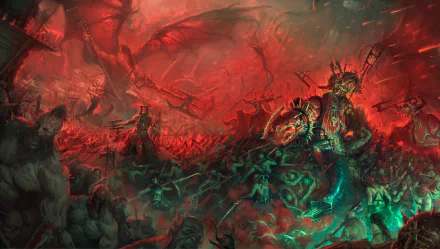 battle warrior barbarian demon video game Warhammer HD Desktop Wallpaper | Background Image