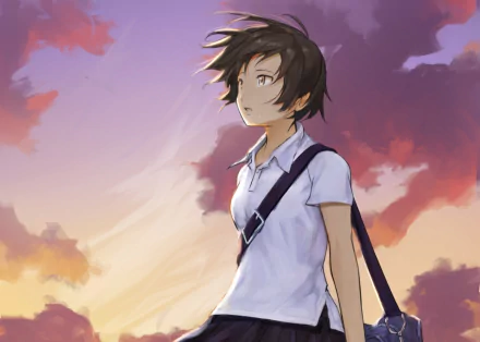 Makoto Konno Anime The Girl Who Leapt Through Time HD Desktop Wallpaper | Background Image