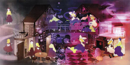 Marisa Kirisame Anime Touhou HD Desktop Wallpaper | Background Image