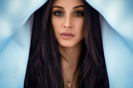 brown eyes black hair face woman model HD Desktop Wallpaper | Background Image