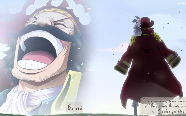 Desktop wallpaper featuring Gol D. Roger from One Piece, in high definition.