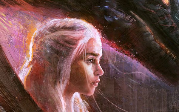 TV Show Game Of Thrones Daenerys Targaryen Face White Hair HD Wallpaper | Background Image