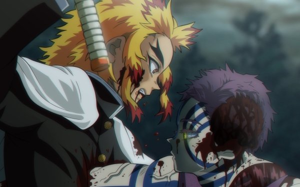 Anime Demon Slayer: Kimetsu no Yaiba Akaza Kyojuro Rengoku HD Wallpaper | Background Image