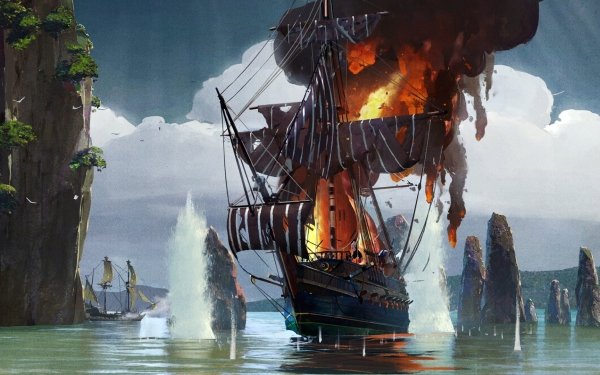 71 Pirate Ship HD Wallpapers | Background Images - Wallpaper Abyss