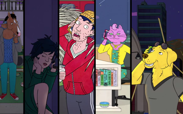 Princess Carolyn Mr. Peanutbutter (BoJack Horseman) Todd Chavez Diane Nguyen TV Show BoJack Horseman HD Desktop Wallpaper | Background Image