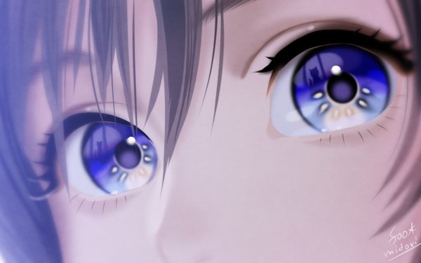 Anime Original Purple Eyes HD Wallpaper | Background Image