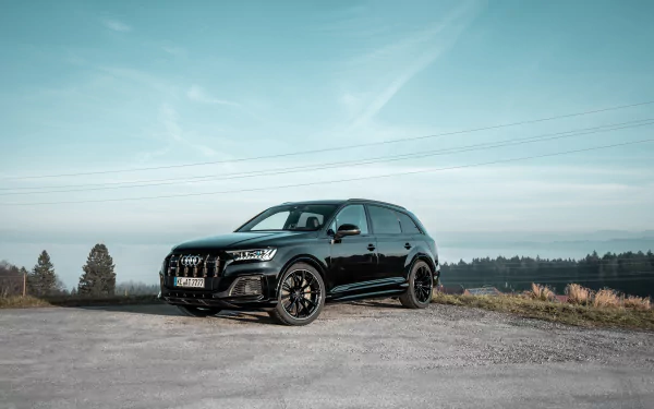 SUV green car Audi car vehicle Audi Q7 HD Desktop Wallpaper | Background Image